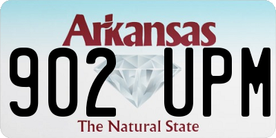 AR license plate 902UPM