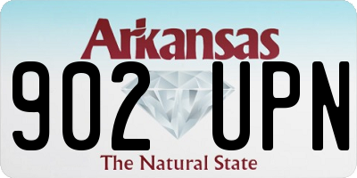 AR license plate 902UPN