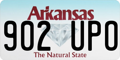 AR license plate 902UPO
