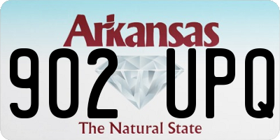 AR license plate 902UPQ