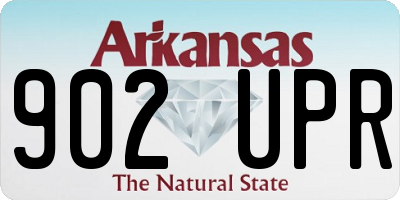 AR license plate 902UPR