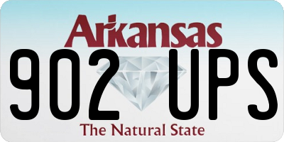 AR license plate 902UPS