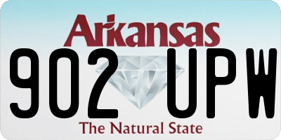 AR license plate 902UPW