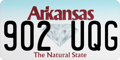 AR license plate 902UQG
