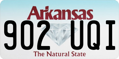 AR license plate 902UQI