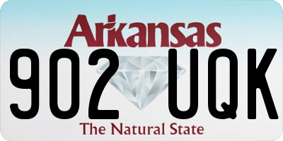 AR license plate 902UQK