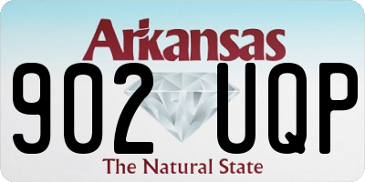 AR license plate 902UQP