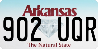 AR license plate 902UQR