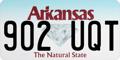 AR license plate 902UQT