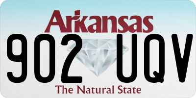 AR license plate 902UQV
