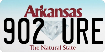 AR license plate 902URE