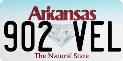 AR license plate 902VEL