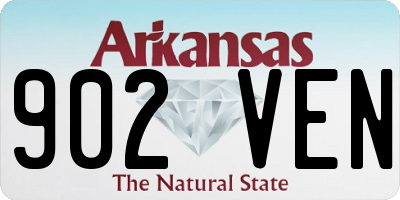 AR license plate 902VEN