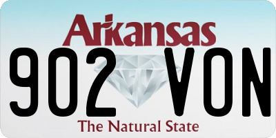 AR license plate 902VON