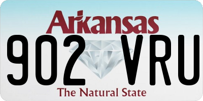 AR license plate 902VRU