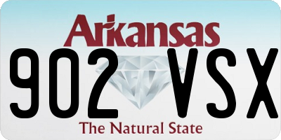 AR license plate 902VSX