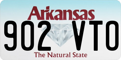 AR license plate 902VTO