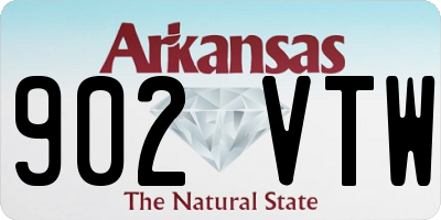 AR license plate 902VTW