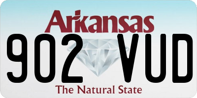 AR license plate 902VUD