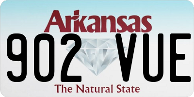 AR license plate 902VUE