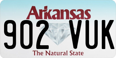 AR license plate 902VUK