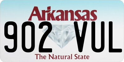 AR license plate 902VUL