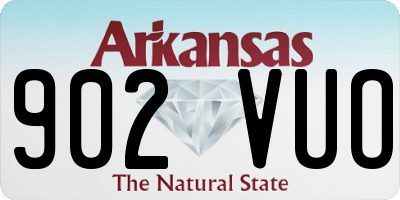 AR license plate 902VUO