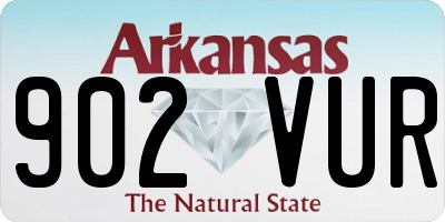 AR license plate 902VUR