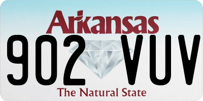 AR license plate 902VUV