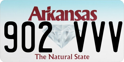 AR license plate 902VVV