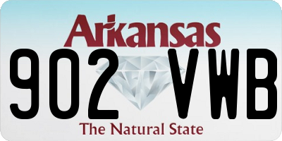 AR license plate 902VWB