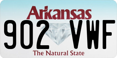 AR license plate 902VWF
