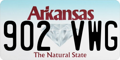 AR license plate 902VWG
