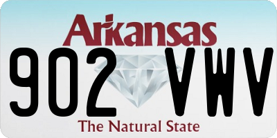 AR license plate 902VWV