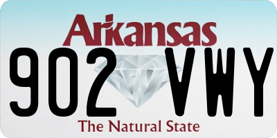 AR license plate 902VWY