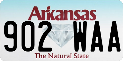 AR license plate 902WAA