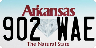 AR license plate 902WAE