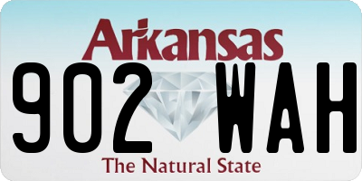 AR license plate 902WAH