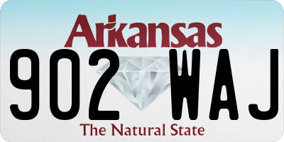 AR license plate 902WAJ