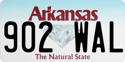AR license plate 902WAL