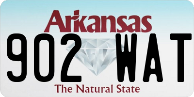 AR license plate 902WAT