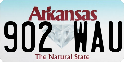 AR license plate 902WAU