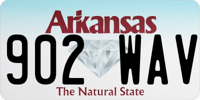 AR license plate 902WAV