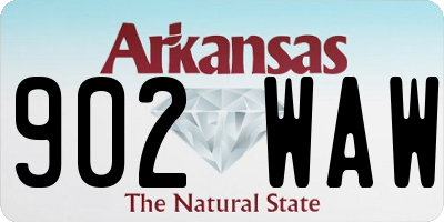 AR license plate 902WAW