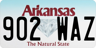 AR license plate 902WAZ