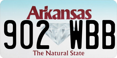 AR license plate 902WBB