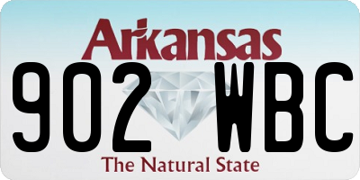 AR license plate 902WBC