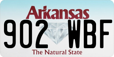 AR license plate 902WBF