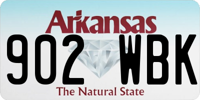 AR license plate 902WBK