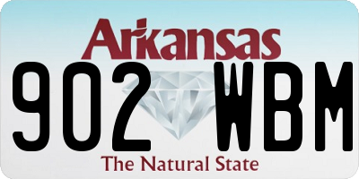 AR license plate 902WBM
